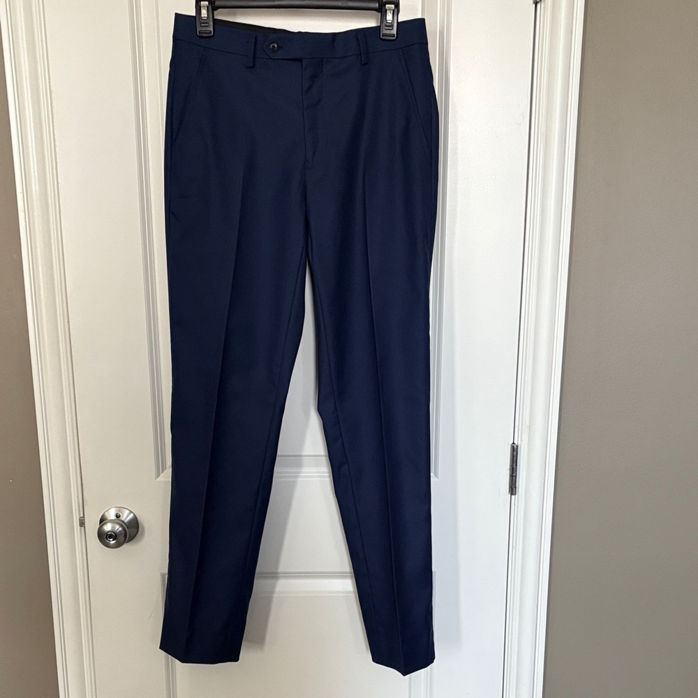 Men's Navy Blue Suit Pants